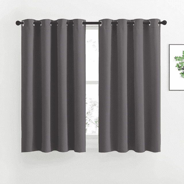 NICETOWN Grommet Blackout Bedroom Curtains Blackout Fabric Thermal ...