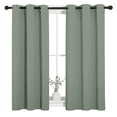thumbnail image 1 of NICETOWN Grommet Blackout Curtains Room Darkening Thermal Insulated for Kitchen， W37 x L48， Set of 2, Greyish Green, 1 of 7