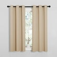 thumbnail image 1 of NICETOWN Insulated Blackout Bedroom Curtains Grommet Room Darkening, Biscotti Beige, W37 x L54, Set of 2, 1 of 9