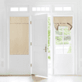 thumbnail image 1 of NICETOWN Small Door Window Curtains for French Door, Blackout Kitchen Curtains Self Adhesive Tricia Window Cover Curtain for Doorways/Half Window, Biscotti Beige, 34"x40", 1 Panel, 1 of 7