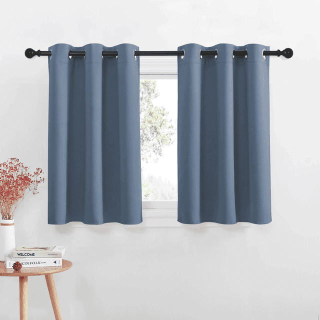 Coodeto Solid Blackout Curtains for Bedroom, Blackout Thermal Insulated ...