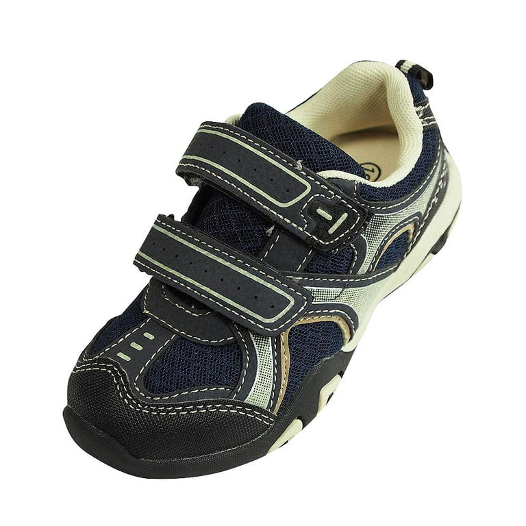 Coodo Boys Lightweight Athletic Running Sneaker with Velco Strap