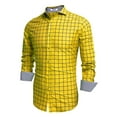 thumbnail image 1 of COOFANDY Mens Plaid Dress Shirt Long Sleeve Business Casual Regular Fit Button Down Shirts, 1 of 2