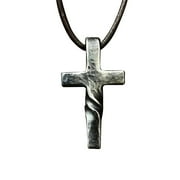 Coofanin Necklaces & Pendants Handmade Crosss Necklace Stainless Steel Necklace for Men Boys 's Prayer Pendant Necklace Catholic Gift Chain (Brown )