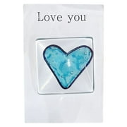 Coofanin Other Pocket Fused Cute Heart Keepsake Gift Small Pocket Hug Heart Greeting Card (Blue )