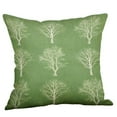Coofanin Pillow Case Green Lime Natural Cream Cotton Linen Pillow Case