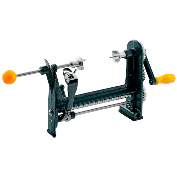 Coofit Heavy Duty Orange Hand-Crank Rotary Peeler, Stainless Steel Green