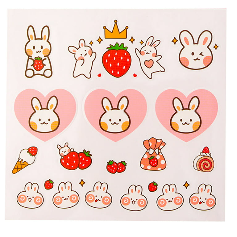 Cute Korean Stickers Set(12 Sheets) Kawaii Girl Planner  Stickers for Journals,Scrapbooking,Planners,Cards,DIY Arts and Crafts :  Office Products