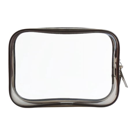 Coofit Makeup Bag Plastic Clear Portable Cosmetic Storage Pouch Toiletry Bag for Women Girls