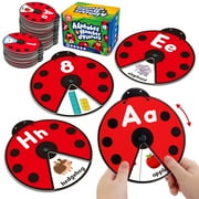 Coogam Interactive Alphabet Learning Toy, ABC Number Letters Spinning Game, Sight Words Animal Pattern Ladybug Cards, Montessori Educational Toy for 3 4 5 Year Old Baby Toddlers