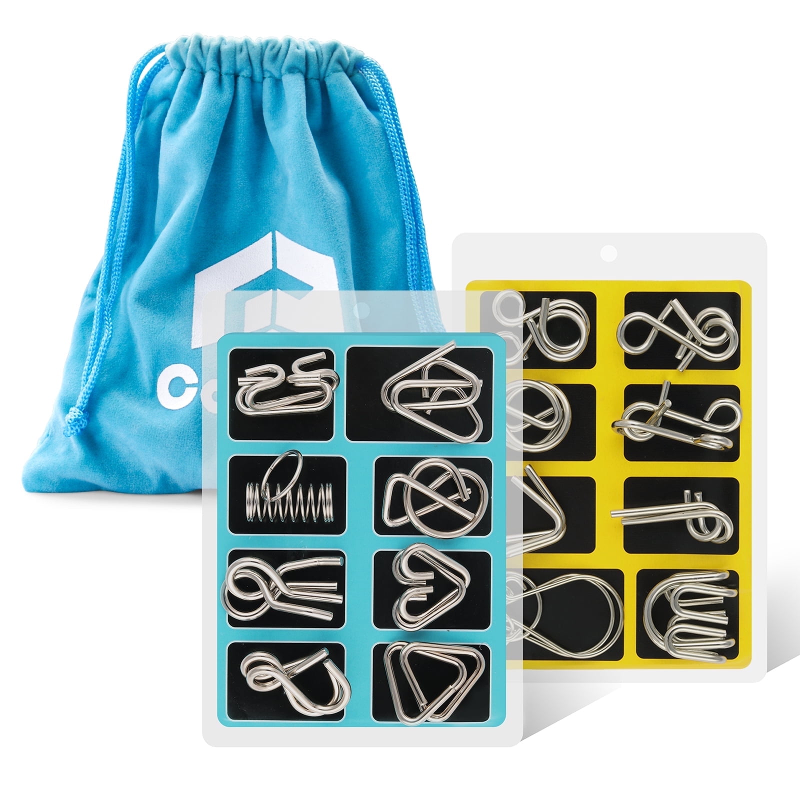 Coogam Classic Brain Teaser Puzzle IQ Toys for Teens and Adults