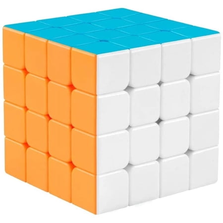 Coogam Qiyi 4x4 Speed Cube Stickerless Magic Puzzle Toy for 3 Years Old Challenge (Qiyuan S Version)