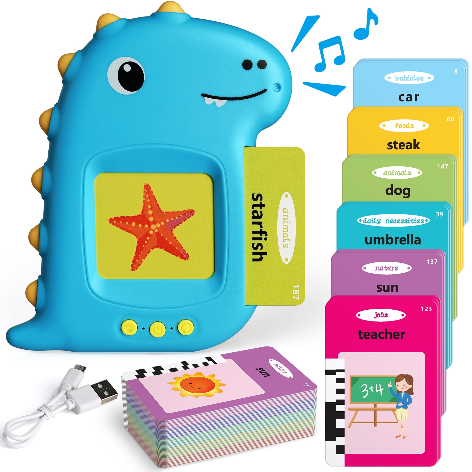 Coogam Sight Words Talking Flash Cards, 224 Site Words Speech Therapy