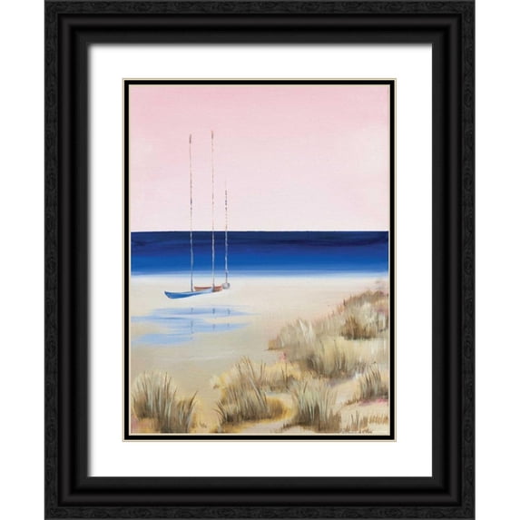 Cook, Andrea 14x18 Black Ornate Wood Framed with Double Matting Museum Art Print Titled - Blue Water