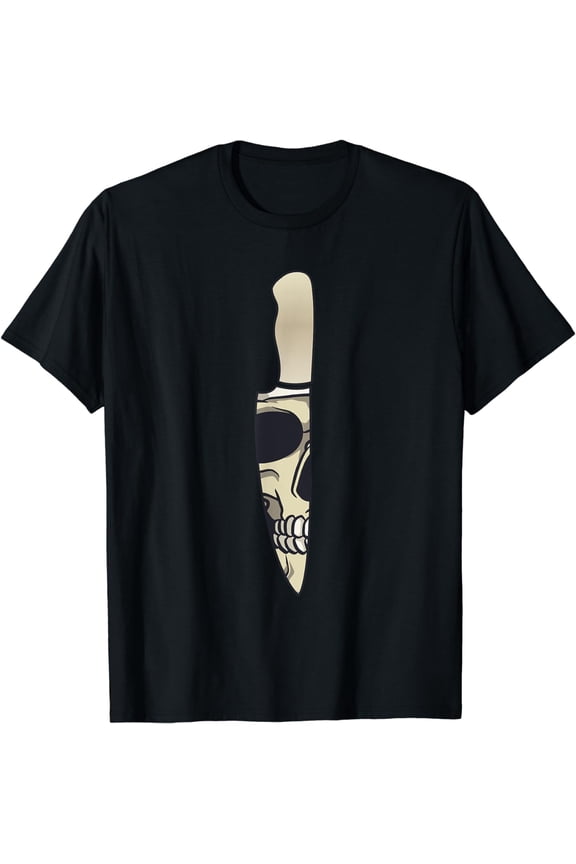 Cook Chef Cooking Knife Skull T-Shirt