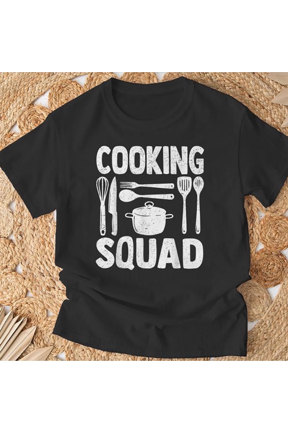 Cook Culinary Cooking Squad Team Kitchen Friends Chef T-Shirt