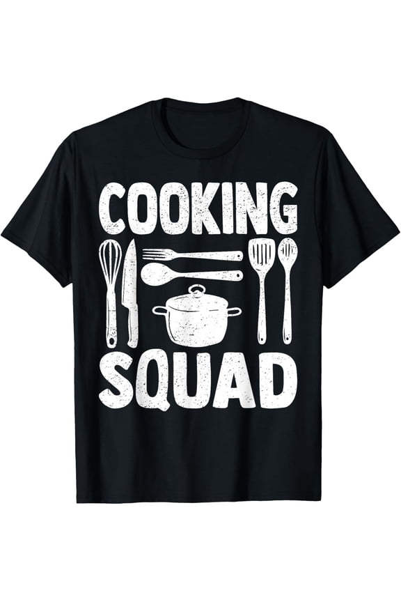 Cook Culinary Cooking Squad Team Kitchen Friends T-ShirtMen's and women's short-sleeved pure cotton shirts