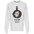 thumbnail image 1 of Cook Easy Hand Drawn Sweatshirt Men -Image by Shutterstock, Male 3X-Large, 1 of 2