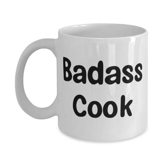 Cook Gifts For Friends, Badass Cook, Fun Cook 15oz Mug, Cup From Friends, Gifts for doctors, Gifts for lawyers, Gifts for accountants, Gifts for bankers, Gifts for real estate agents, Gifts for