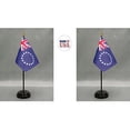 thumbnail image 1 of Cook Islands Desk Flag Set; Two 4x6 inch American Made Table Flags with Two Bases, 1 of 1