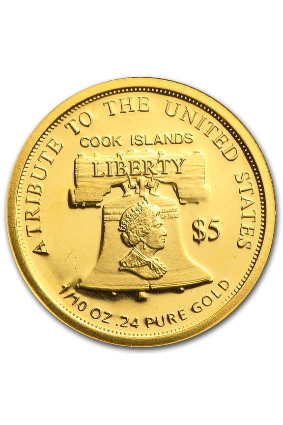 Cook Islands Gold $5 9/11 Attacks Proof (Random Year)