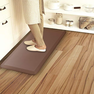 GelPro Elite Anti-Fatigue Kitchen Comfort Mat 20x48 inch Basketweave Chestnut, Brown