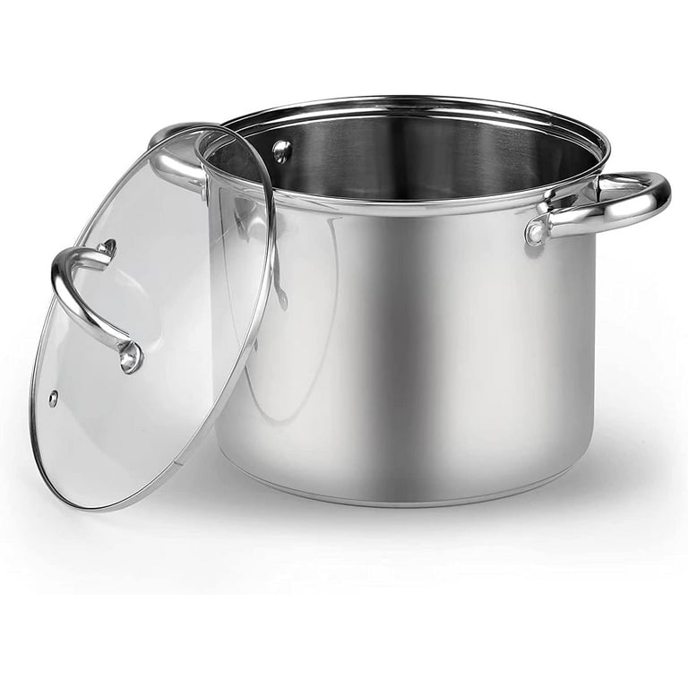 Kasnova 16cm Tri-Ply Cooking Pot With 3-Layer Lid - Induction Safe & Oven Safe