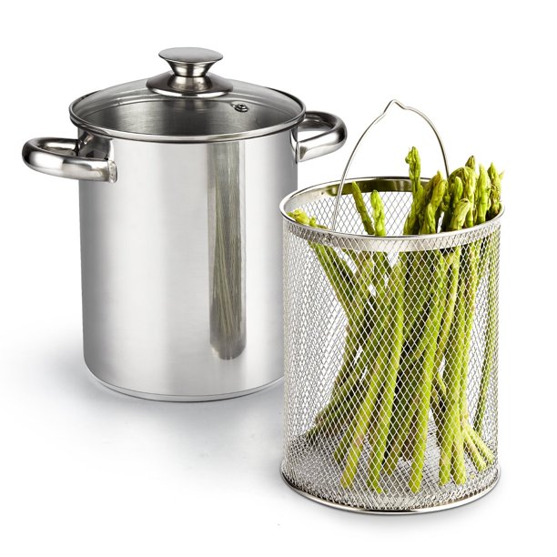 Cook N Home 4 Quart Vegetable Steamer Pot, Stainless Steel