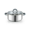 thumbnail image 1 of Cook N Home 5.5-Quart Sauce Pot Stainless Steel Stockpot with Glass Lid, Basics Saucier Casserole Stock Pot, Stay-Cool Silicone Handles, 1 of 9