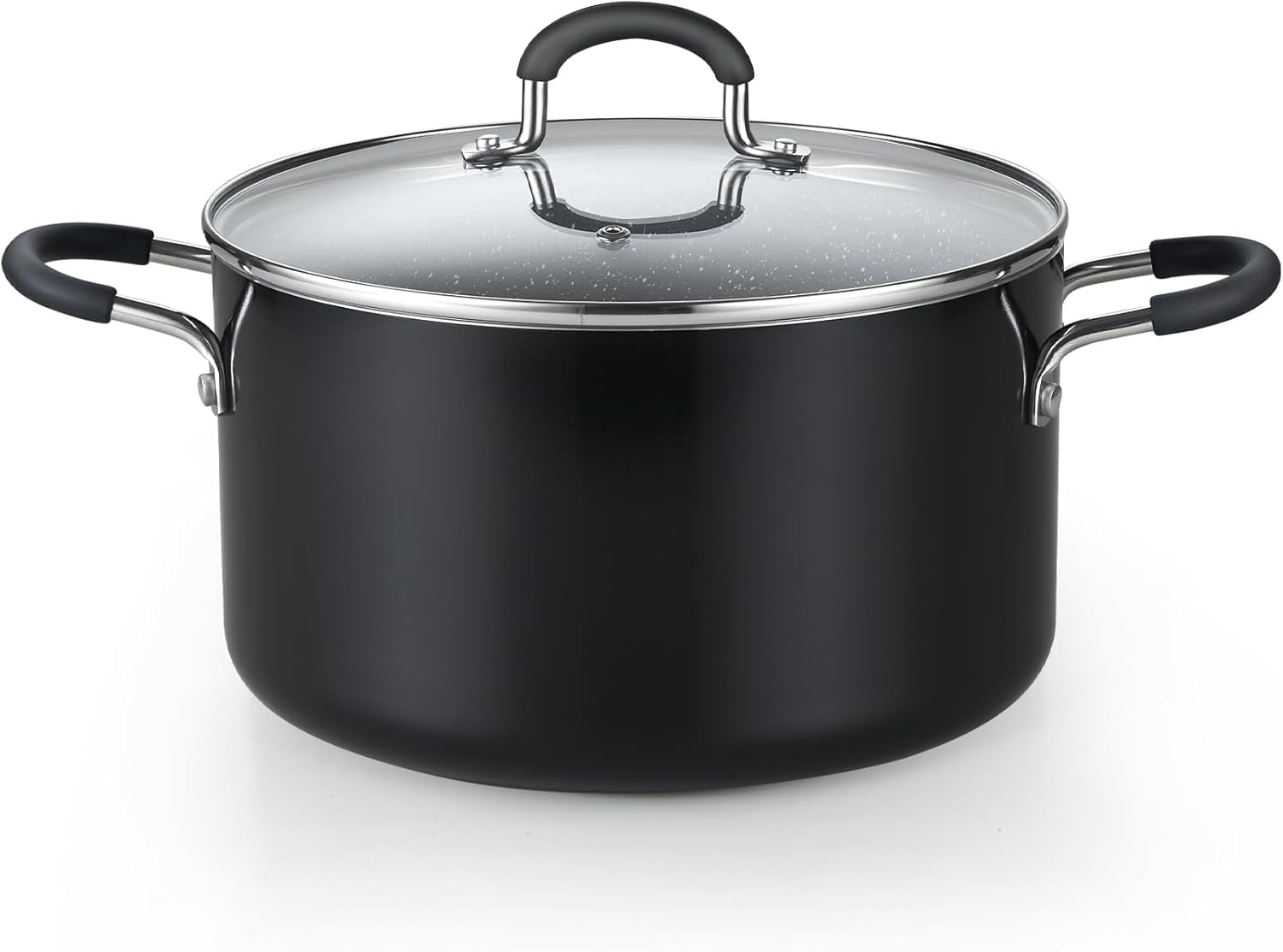 Cook N Home 6-Quart Nonstick Stockpot with Lid, Professional Granite ...