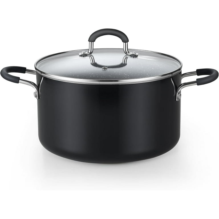 Cook N Home 6-Quart Nonstick Stockpot with Lid, Professional