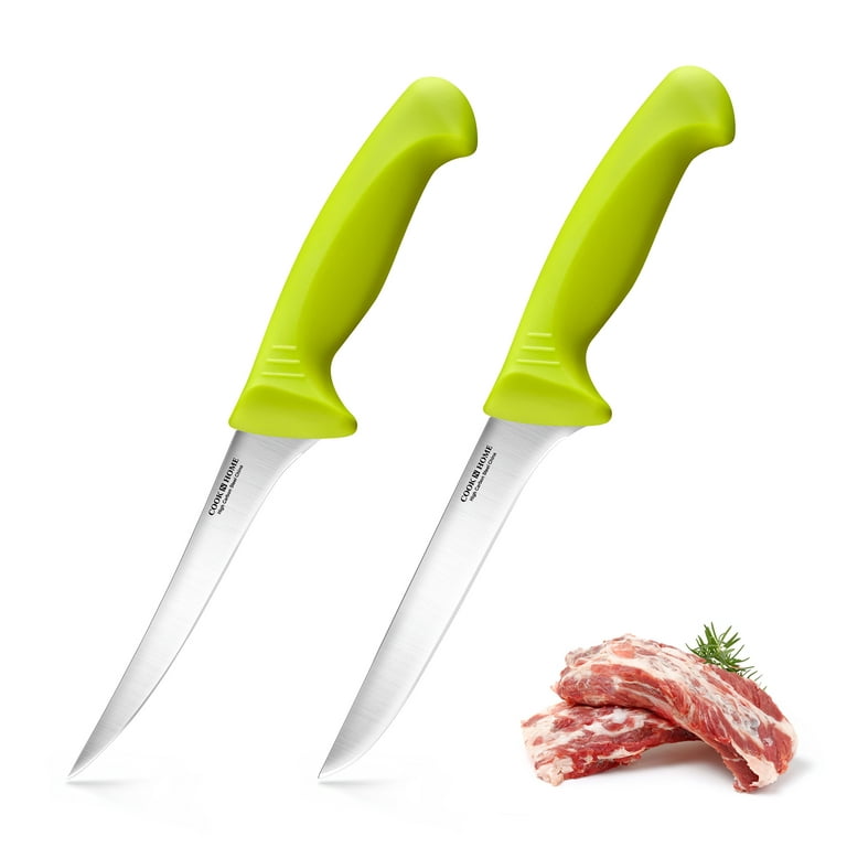 Cook N Home Boning Knife Set 2-Piece, 6-inch High Carbon German Stainl
