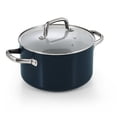 thumbnail image 1 of Cook N Home Classic 6 Quart Ceramic Nonstick Stock Pot with Lid, Induction Cookware, Stockpot for Cooking, Canning, Sauce, Ollas para Cocina, Blue, 1 of 7