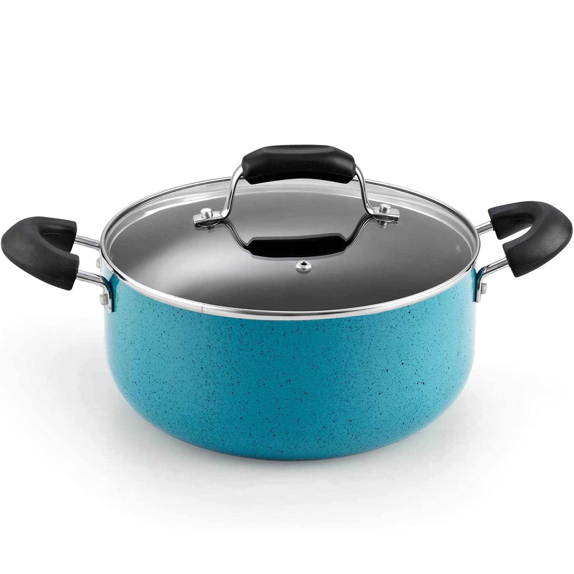 Cook N Home Nonstick Casserole Stew Pot with Glass Lid 3 QT, Non-Stick ...