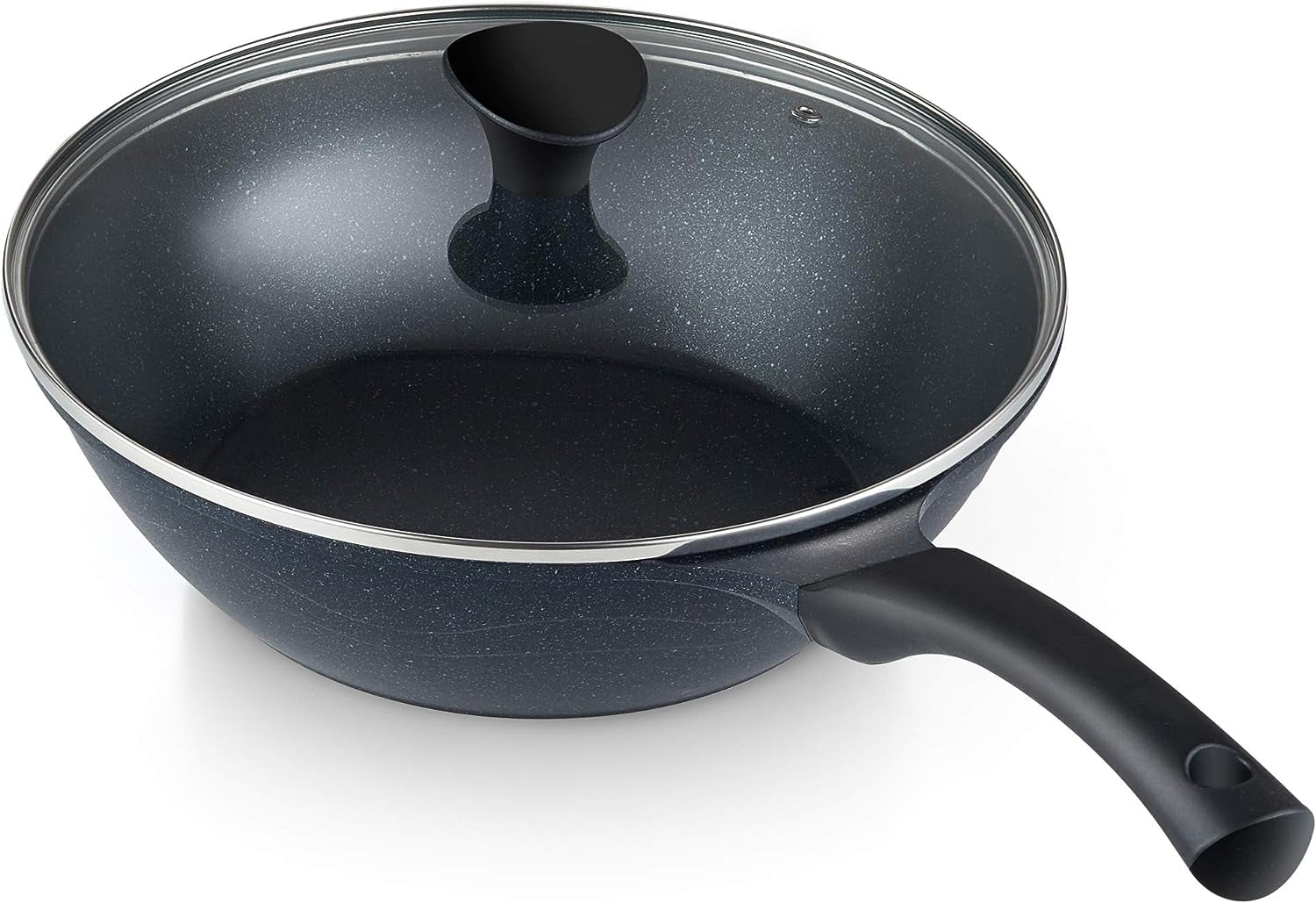Cook N Home Nonstick Deep Frying Pan Saute Pan Skillet with Lid 11 Inch