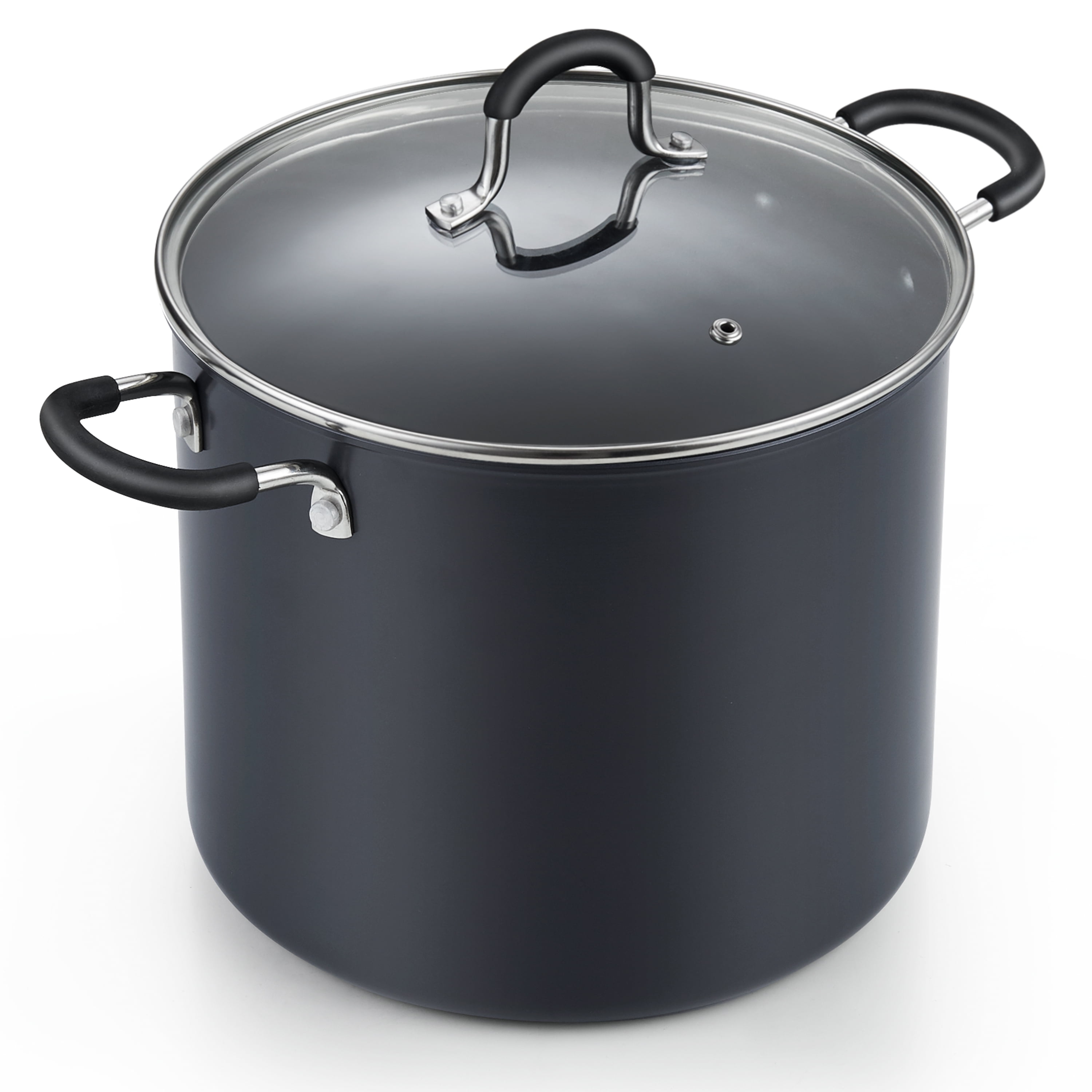 Cook N Home 02635 3 Quart/24cm Anodized Nonstick Saute Pan 3 Quarts Black