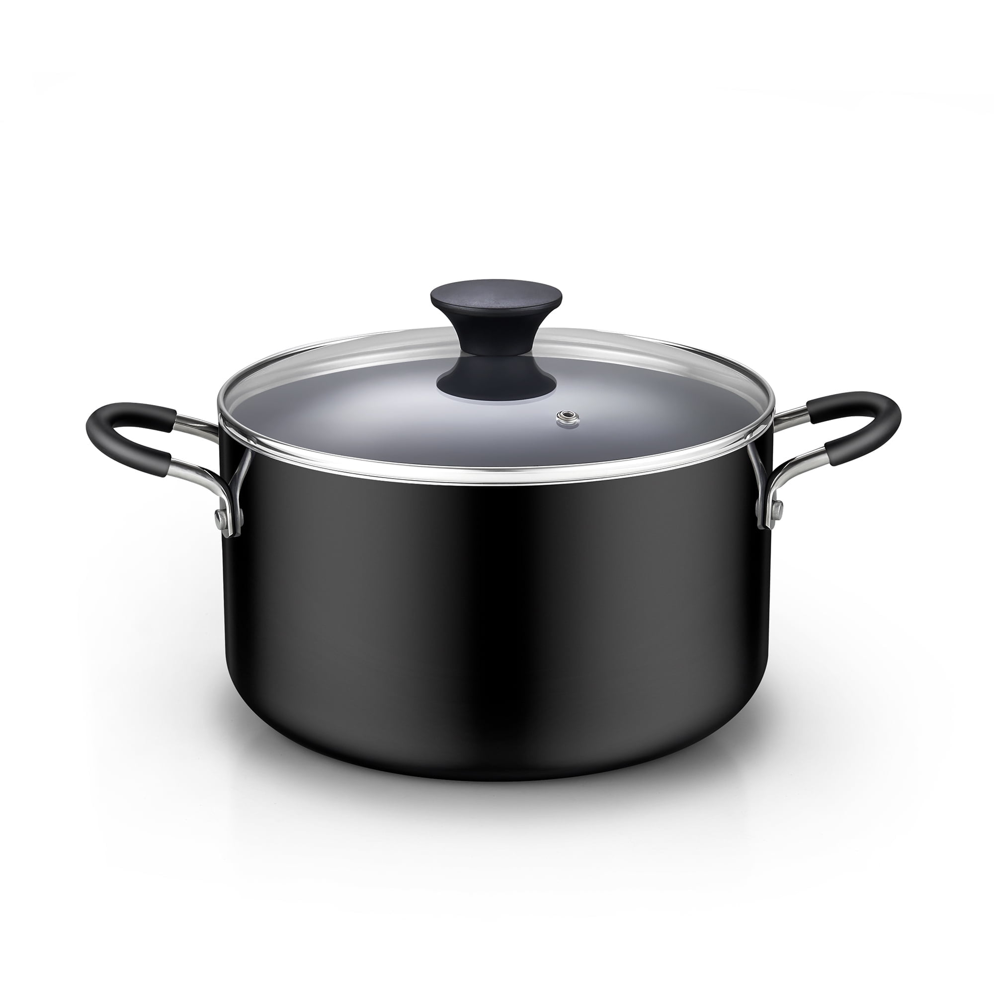 D&W Saucepan NonStick With Lid 7 inch Small Stock Pot PFOA Free Dishwasher  Safe