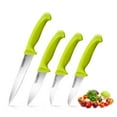 thumbnail image 1 of Cook N Home Paring Knife Set 4-Piece, High Carbon Stainless Steel Kitchen Knives, Includes-Utility, Paring, Vegetable, Peeling Knife, 1 of 7