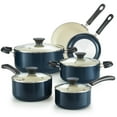 thumbnail image 1 of Cook N Home Pots and Pans Set Nonstick, 10-Piece Ceramic Kitchen Cookware Sets, Nonstick Cooking Set with Saucepans, Frying Pans, Dutch Oven Pot with Lids, Blue, 1 of 6