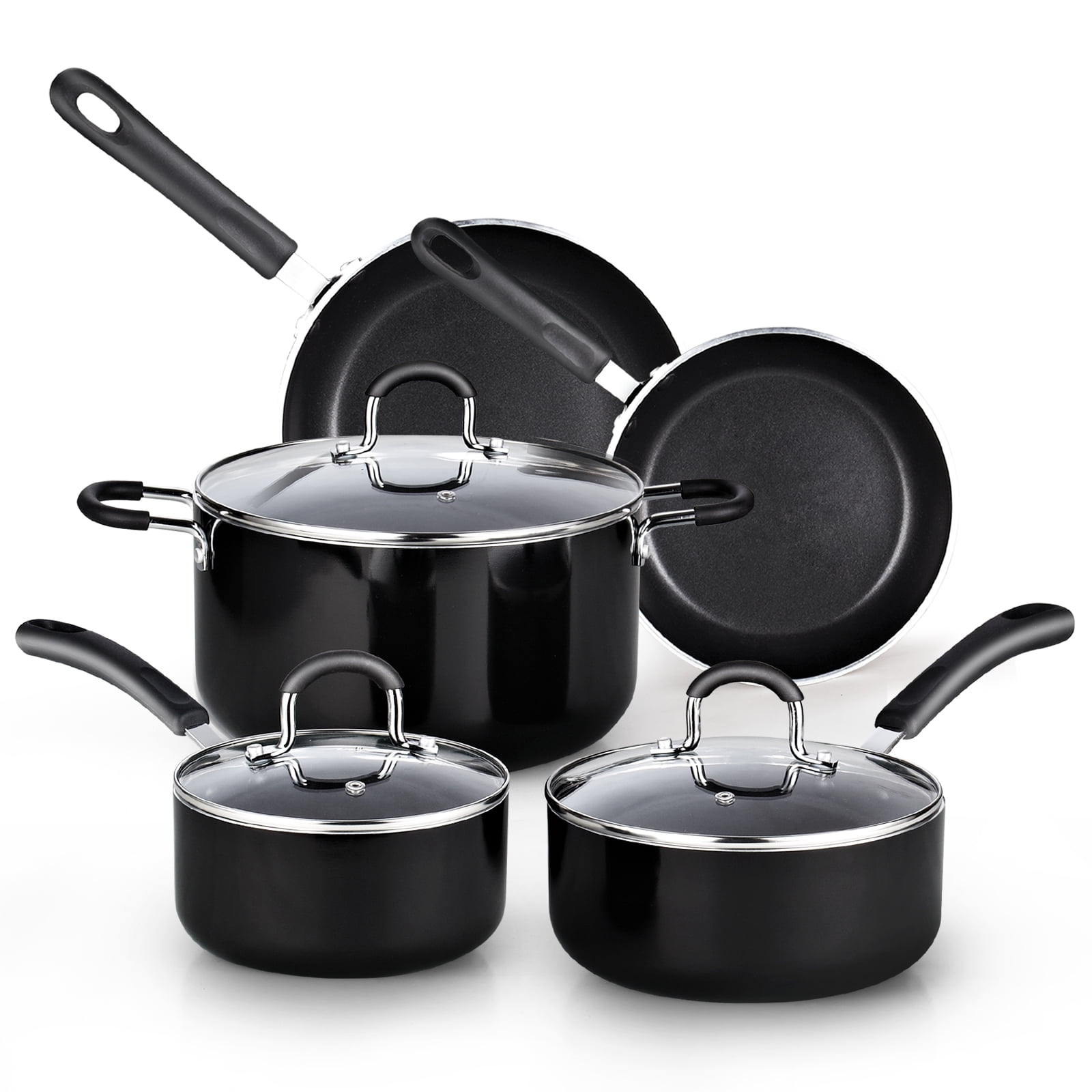 Carote 12 Piece Nonstick Cookware Sets, Heavy-duty Pots and Pans Set,  Induction Kitchen Cooking Set & Reviews