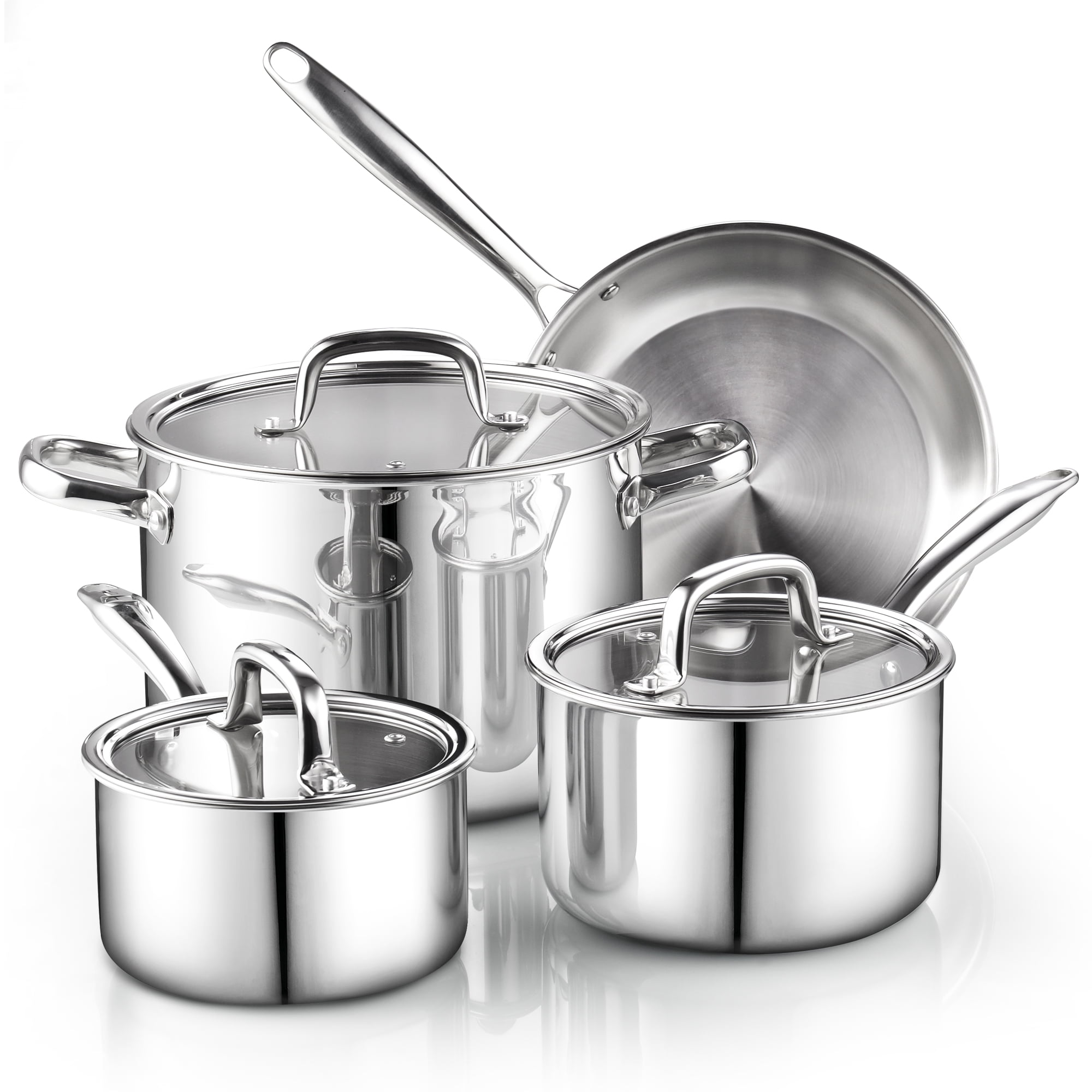 Lynns 7 - Piece Stainless Steel Cookware Set