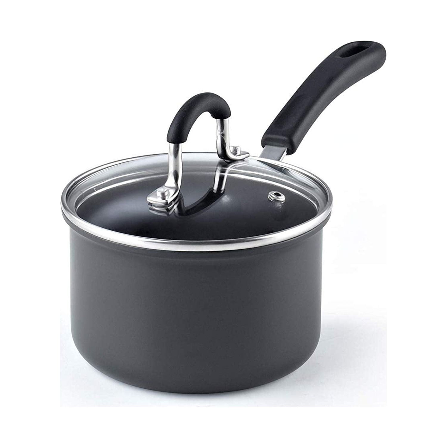 Cook N Home 6-QT Nonstick Professional Deep Cooking Pot Stockpot with Glass  Lid, Black, 6 quart - Harris Teeter