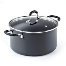 Cook N Home Professional Hard Anodized Nonstick Casserole Dutch Oven Stockpot With Lid 6-QT