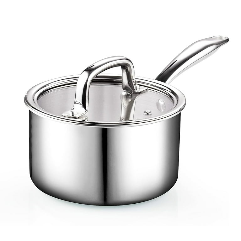Cook N Home 8 qt. Stainless Steel Stock Pot in Black and Stainless