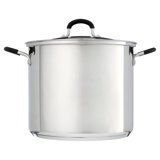Lenak Aluminium Deep Stockpot – Silver – Large Capacity Soup Pot For Gas Stove