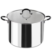 Cook N Home Professional 20 Quart Stainless Steel Stock Pot with Lid, Large Pot with Stay-Cool Handles, Stockpot for Pasta, Spaghetti, Compatible with Most Stovetops, Dishwasher Safe