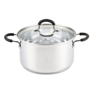 Cook N Home Professional 5 Quart Stainless Steel Stock Pot with Lid, Soup Pot with Stay-Cool Handles, Stockpot for Pasta, Spaghetti, Compatible with Most Stovetops, Dishwasher Safe