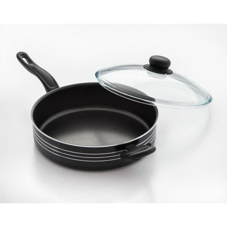 4.5 Quart Black Chicken Fryer Pan with Handle