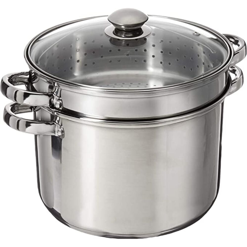 Pasta cooker steam pot stainless steel steamer 8 qt multi cooker spaghetti 4 pcs new arrivals