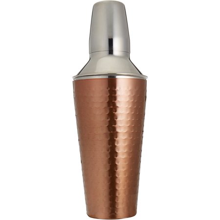 Cook Pro Inc. 3Piece 27 oz Stainless Steel Cocktail Mixer, Copper